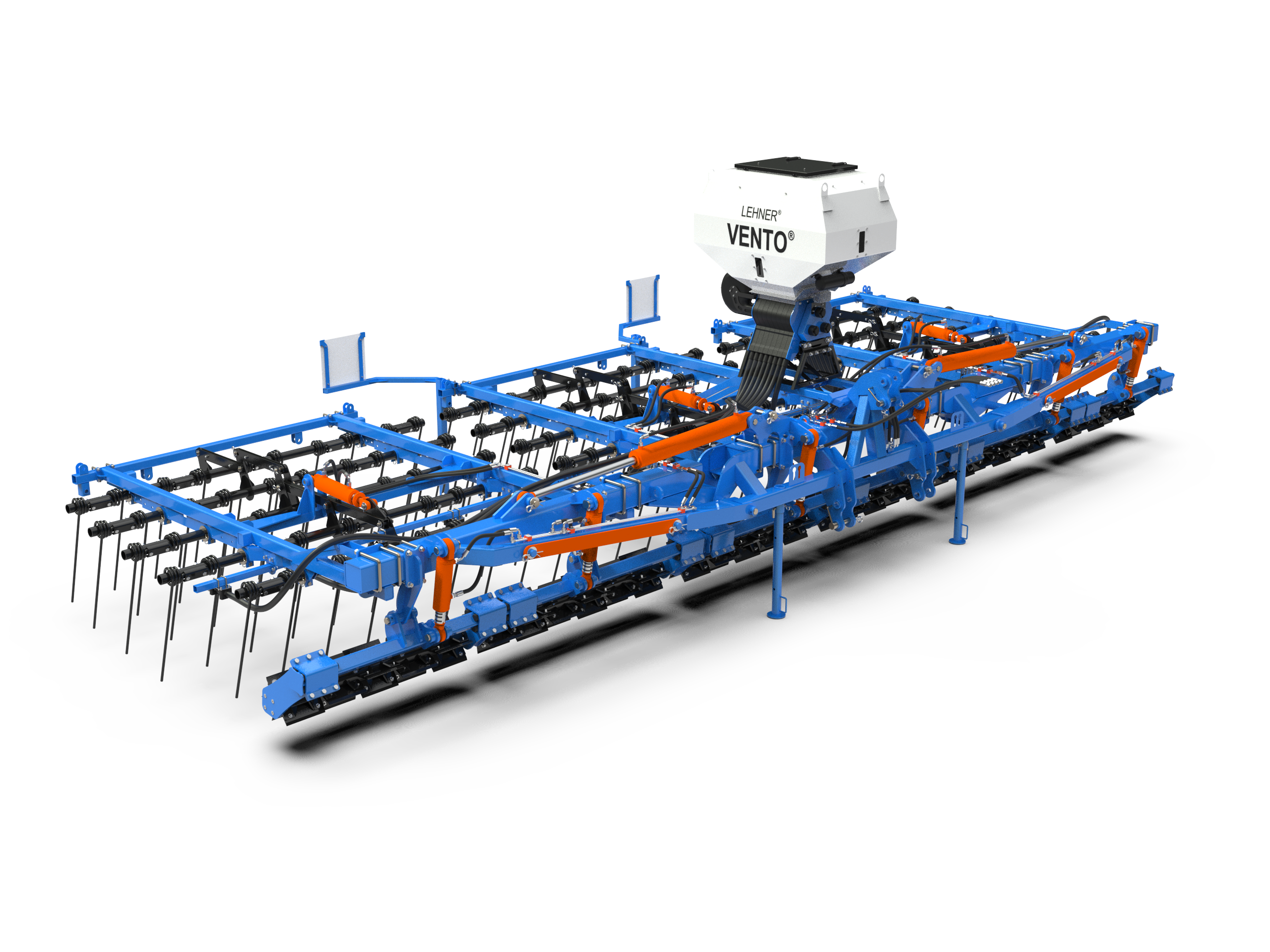 Борона пружинна з висіваючим баком